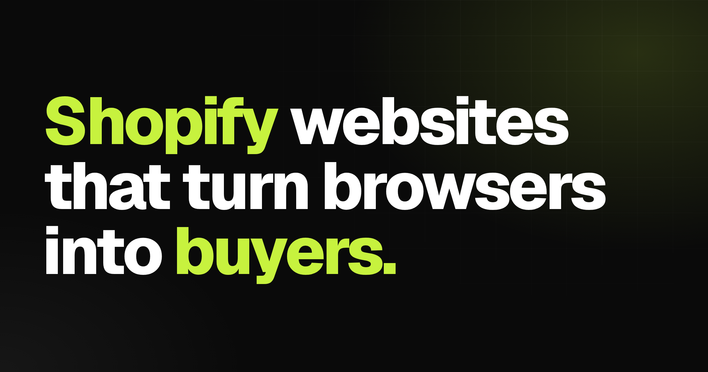 shopify website design & development